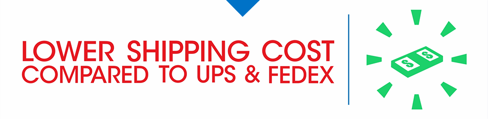 Lower Shipping Cost Compared To UPS & Fedex