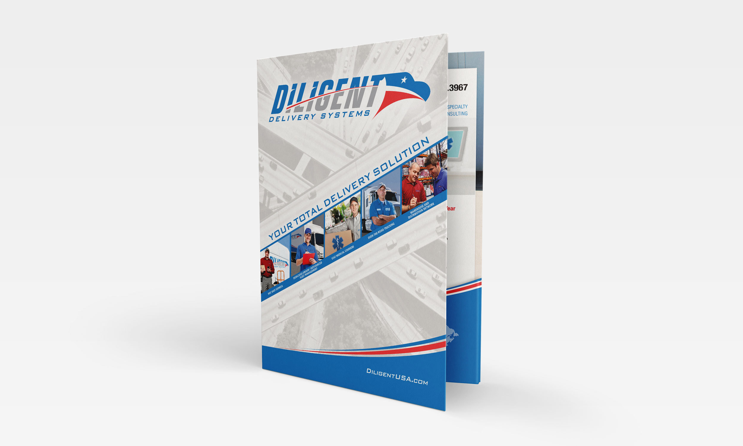 Sales Kit Design Services for Diligent Delivery Systems by DMW Digital