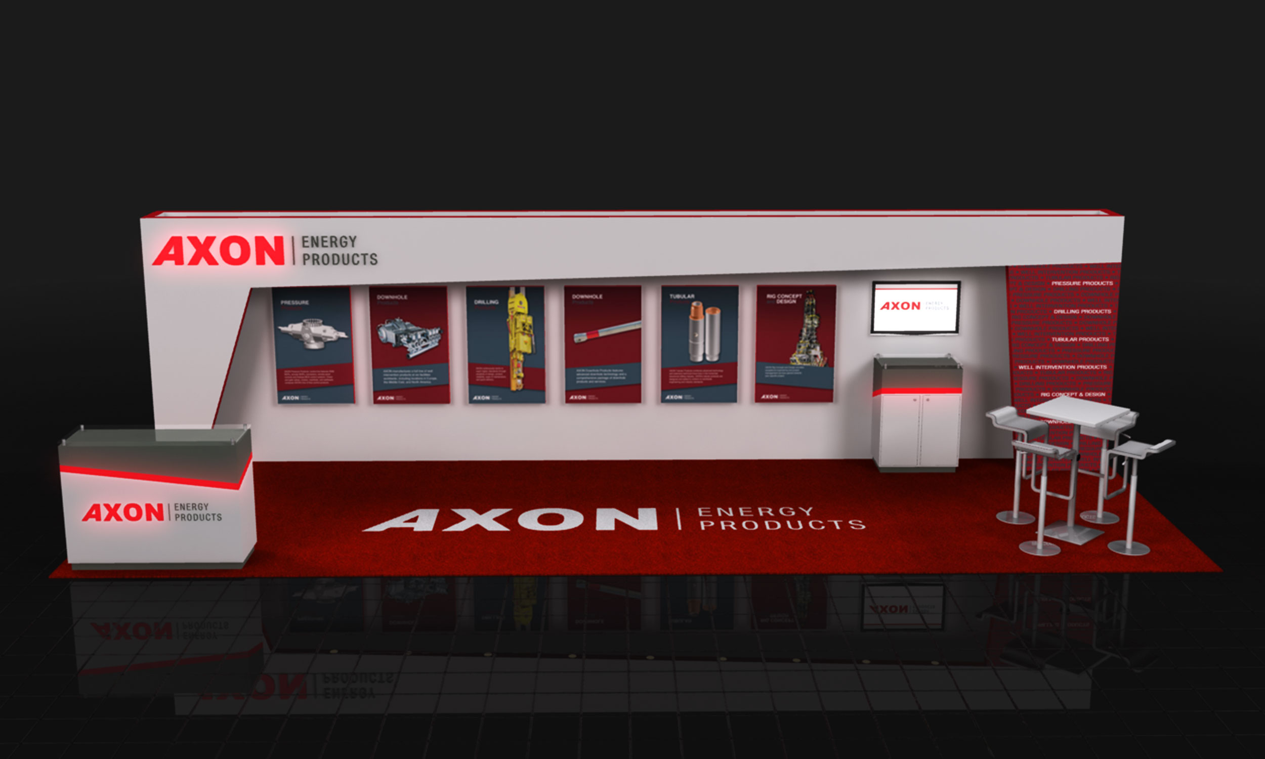 Tradeshow Design for Axon Energy Products by DMW Digital