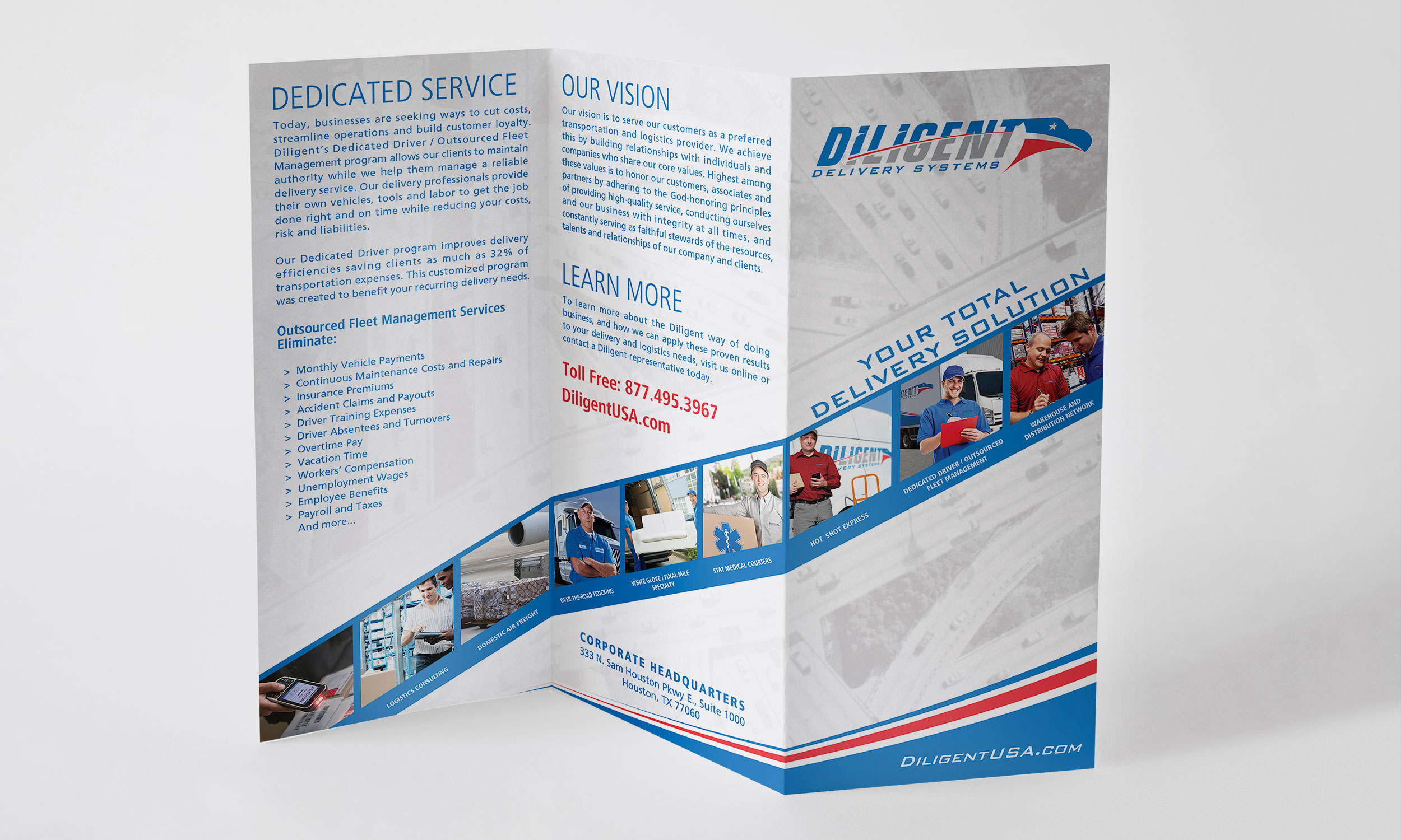 National Sales Kit Sales Brochure for Diligent Delivery Systems by DMW Digital