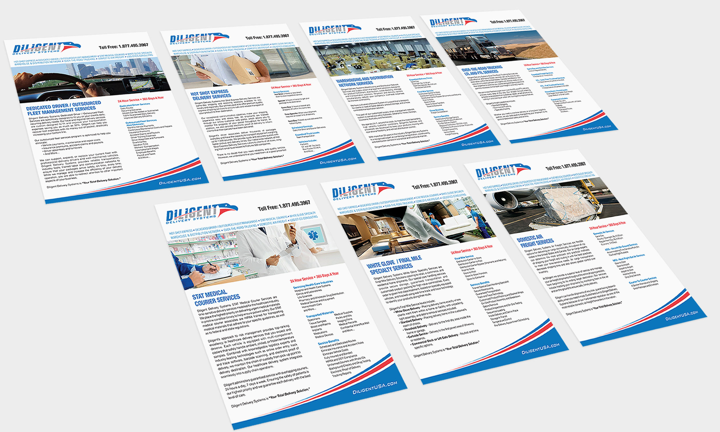 Sales Literature National Sales Kit for Transportation and Logistics Industry by DMW Digital