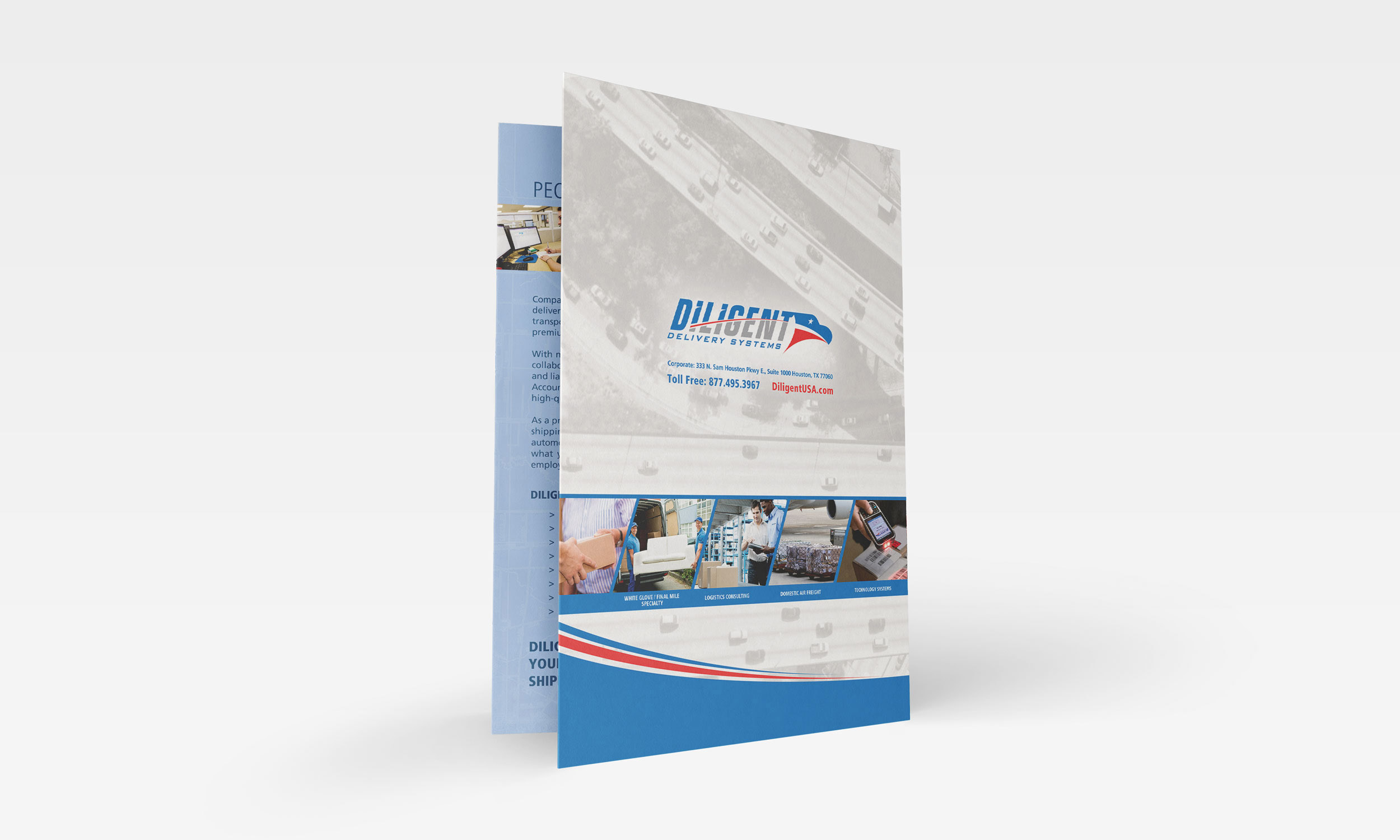 National Sales Kit Pocket Folder Design for Transportation & Logistics Sector by DMW Digital