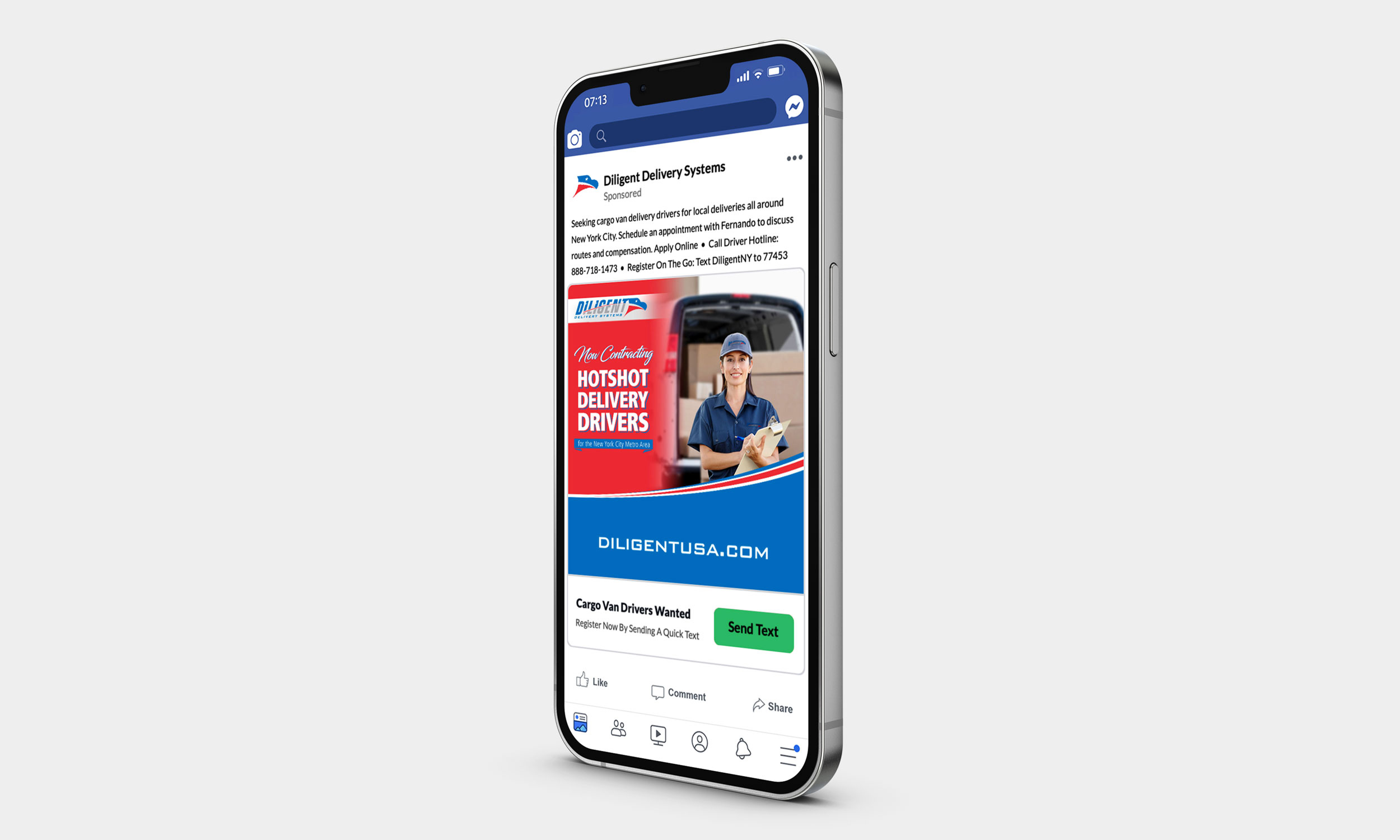 Social Media Ad for Transportation & Logistics Sector by DMW Digital