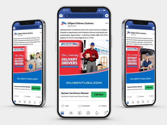 Social Media Advertising for Diligent Delivery Systems by DMW Digital