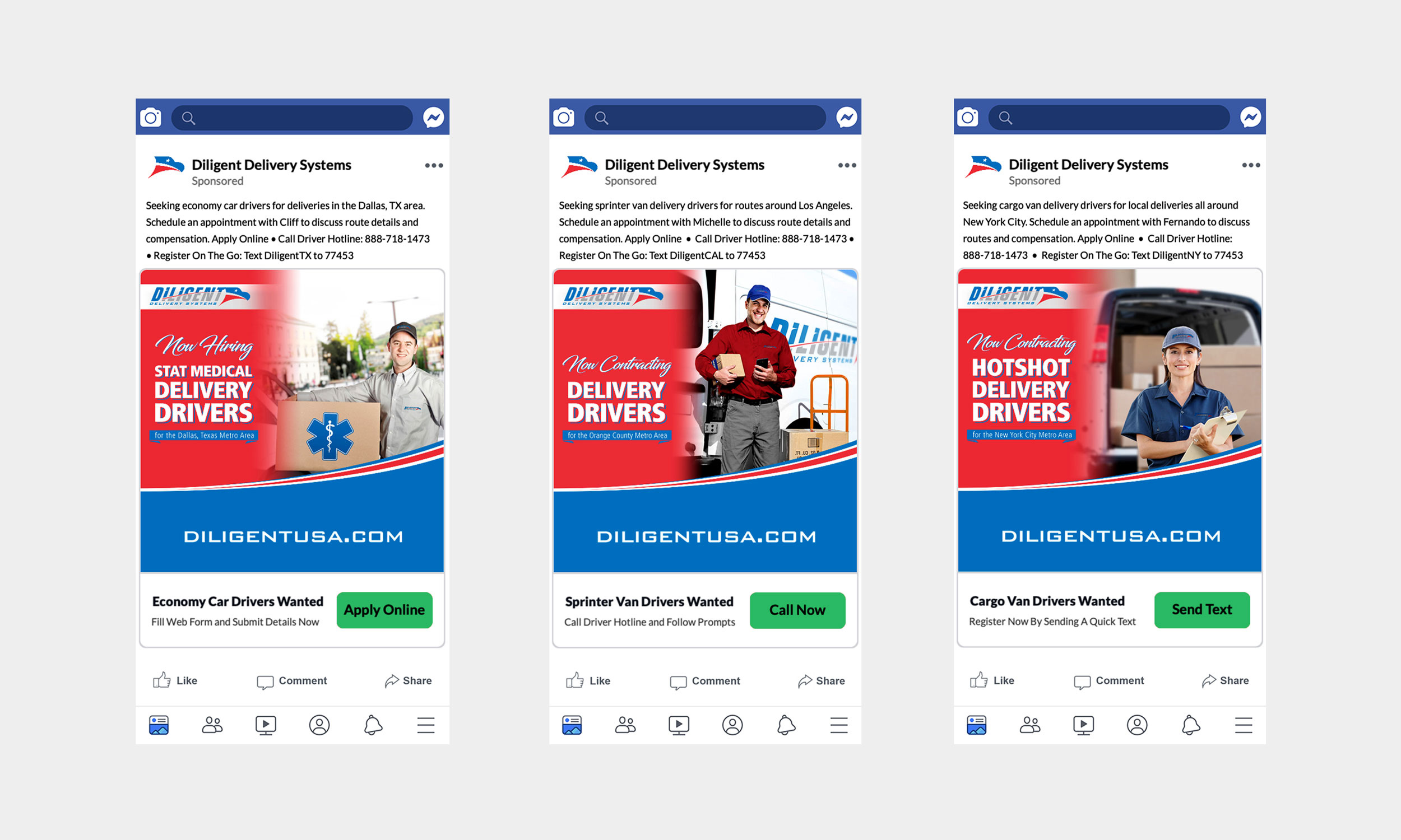 Social Media Ad Design Services for Delivery Distribution by DMW Digital