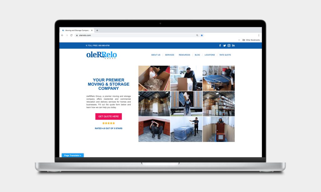 B2B Website Design Services for Olerrelo Group by DMW Digital